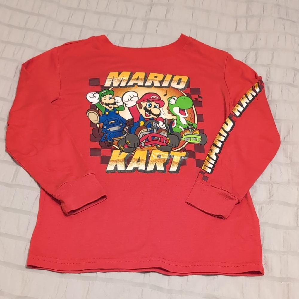 Super Mario Kart Long Sleeve Top 7-8